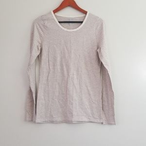 Duluth Trading long sleeve striped shirt